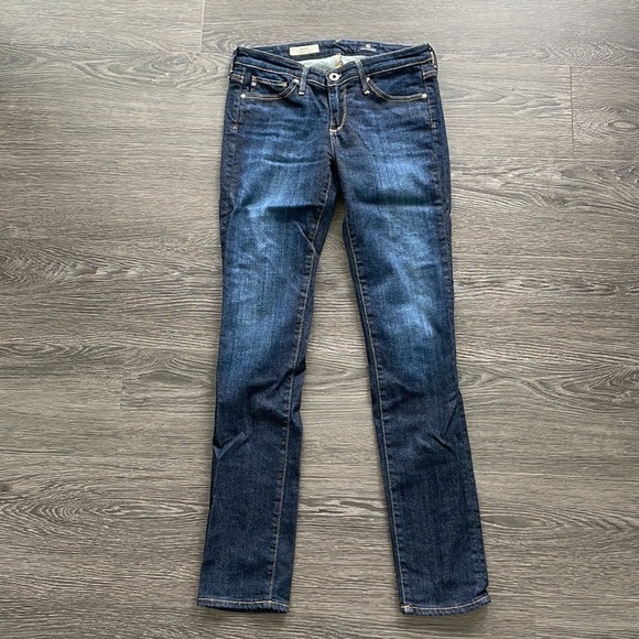 Sz25 AG Adriano Goldschmied The Stilt Cigarette Leg Dark Wash EUC - Picture 3 of 9